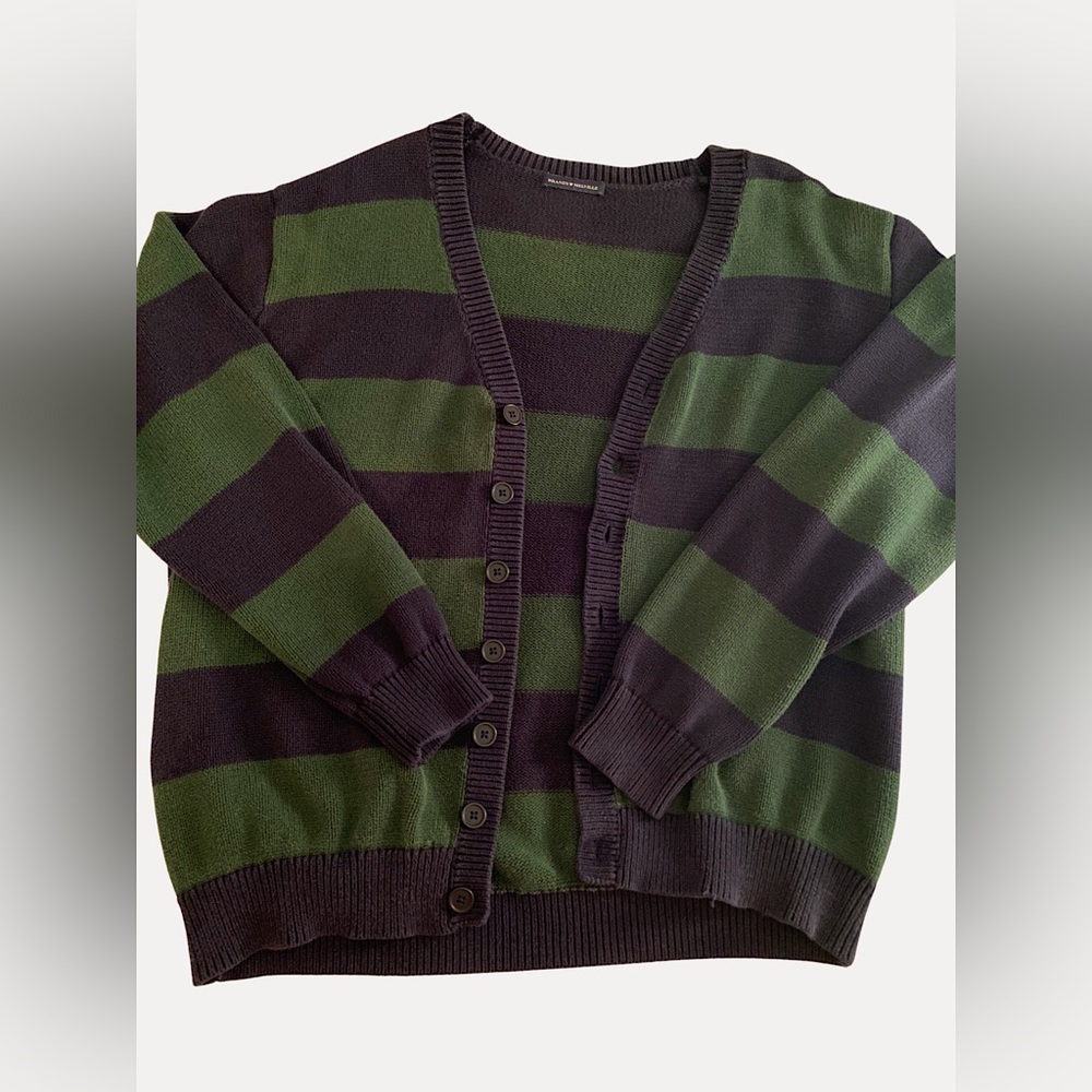 Striped Brandy Melville button up oversized cardigan